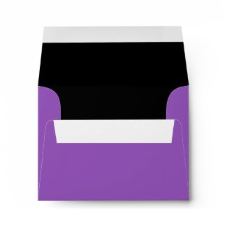 Purple and Black Custom Envelope envelope