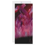 Purple and black flames in Spray Paint Personalized Rack Card