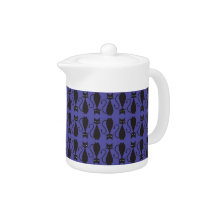 Purple and Black Goth Cat Pattern