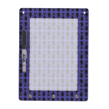 Purple and Black Goth Cat Pattern Dry Erase Boards
