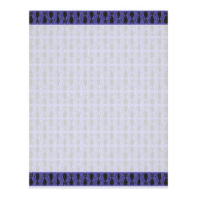 Purple and Black Goth Cat Pattern Personalized Letterhead