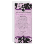 Purple and Black Graduation Invitation