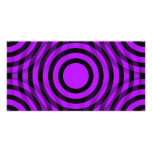 purple_and_black_interlocking_concentric_circles picture card