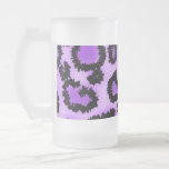Purple and Black Leopard Print Pattern. Coffee Mug