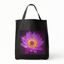 Purple and Black Lotus Flower Bags