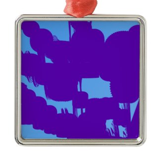 purple and blue 788212 abstract art christmas ornament