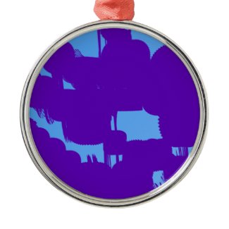 purple and blue 788212 abstract art christmas ornament