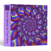 Purple and Blue Balls Fractal Pattern Binders