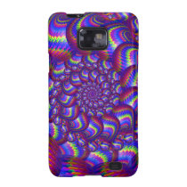 Purple and Blue Balls Fractal Pattern Samsung Galaxy S Case