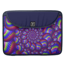 Purple and Blue Balls Fractal Pattern MacBook Pro Sleeves