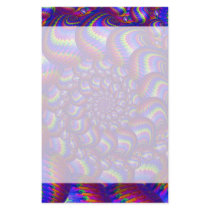 Purple and Blue Balls Fractal Pattern Stationery Design