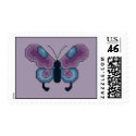 Purple and Blue Butterfly postage