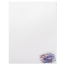 Purple and blue faded rose scratched art print letterhead