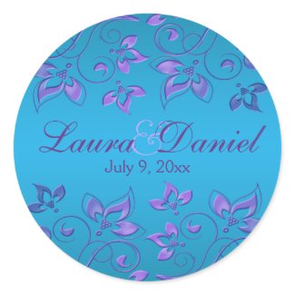 Purple and Blue Floral 1.5