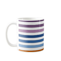 Purple and Blue Striped Mug