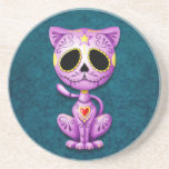 Purple and Blue Zombie Sugar Kitten Coasters