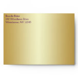Purple and Gold Floral Envelope fits 5x7 Sizes