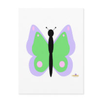 Purple And Green Butterfly postcards by bugspot Purple And Green Butterfly postcards