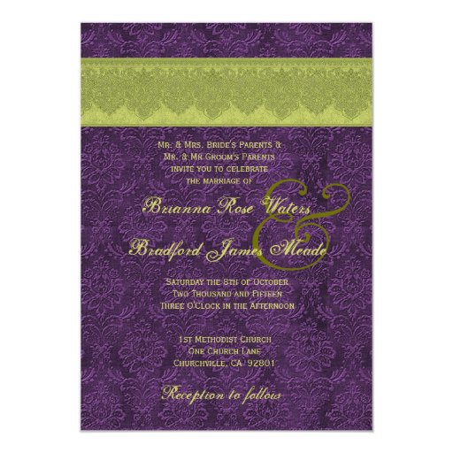 purple and green wedding invitation templates purple and green damask lace wedding template v12 5 quot x 7 purple and green wedding invitation templates purple and green damask lace wedding template v12 5 quot x 7