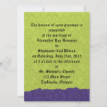 Purple and Green Invite invitations