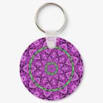 Purple and Green key chain keychains by compugraphd Purple and Green key chain keychains
