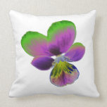 Purple and Green Pansy Pillow