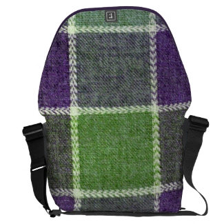 Purple and Green Plaid Flannel Look