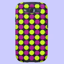 Purple and green polka dotted case casemate cases