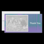 Purple and Green Shadowed photo cards