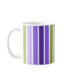 Purple and Green Stripes Mug