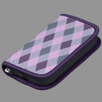 Purple and Grey Argyle Rickshaw Folio planners