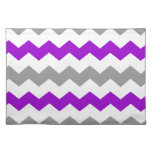 Purple and Grey Chevron Placemat
