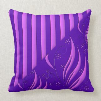Purple and Lavender Floral American MoJo Pillows