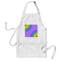 Purple and Multicolor Abstract. Aprons