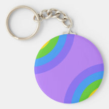 Purple and Multicolor Abstract. Key Chains