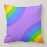 Purple and Multicolor Abstract. Pillow