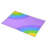 Purple and Multicolor Abstract. Placemat