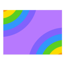 Purple and Multicolor Abstract. Post Card