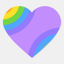 Purple and Multicolor Abstract. Stickers