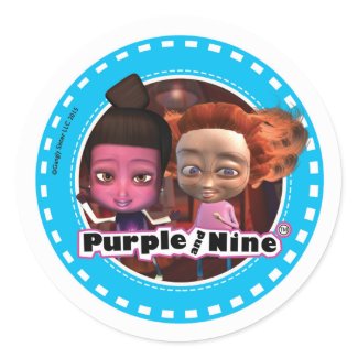 Purple and Nine Sticker