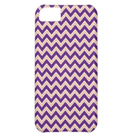 Purple and Orange Chevron Stripes Zip Zag Pattern iPhone 5C Cover