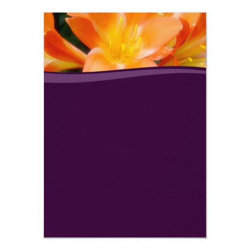 Purple and Orange Rehearsal Dinner Party Personalized Announcement