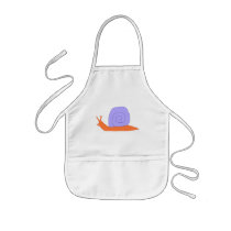 Purple and Orange Snail apron by serenity_ii Purple and Orange Snail apron