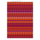 Purple and Orange Stripy Pattern Card