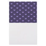 Purple and Periwinkle crab pattern Personalized Stationery