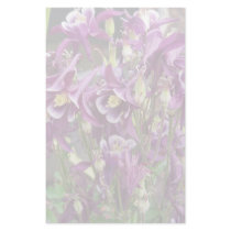 Purple and Pink Columbines Stationery