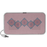 Purple and Pink Floral Border Speaker doodle