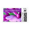 Purple and Pink Flower Postage Stamp by agjanet Purple and Pink Flower Postage Stamp