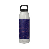 Purple and Pink Polka Dots Drinking Bottle