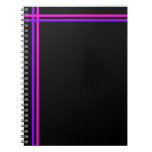 Purple and Pink Simple Stripes Spiral Notebook